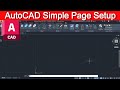 Autocad 2024 page setup tutorial  mr mallick tutorials