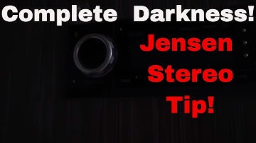 Dim the Jensen RV Stereo to Complete Darkness in our NuCamp Tab 400