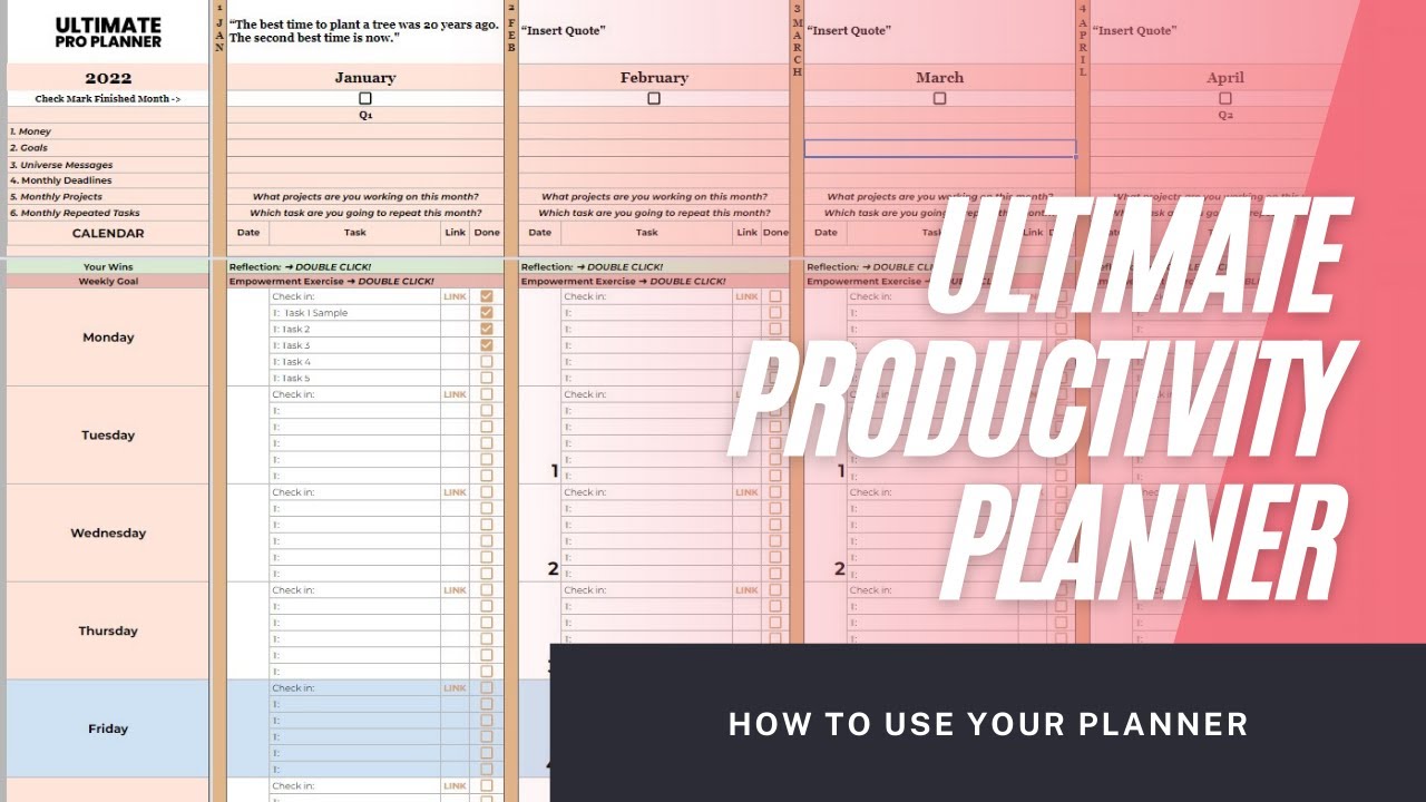 How to use your planner - YouTube