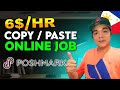 Poshmark 6 per hour lister actual work online jobs work from home tutorial for beginners