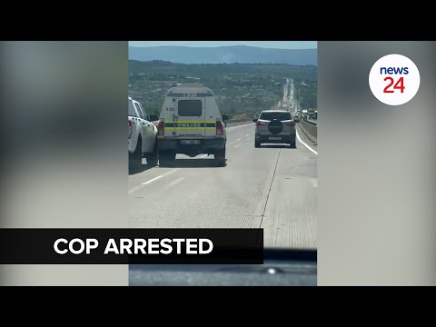 WATCH | 'Unprofessional' cop arrested after being filmed driving 'negligently' on N3