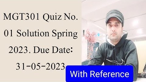 MGT301 Quiz No.01 Solution Spring 2023| mgt301 quiz 1 2023|mgt301 quiz 1 solution 2023 by Faizan Ali