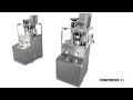 Automatic rotary press for tabletting pharmaceutical powders Minipress.ru