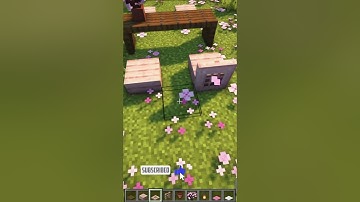 Simple Picnic Table Tutorial #shorts #minecraft #decorations