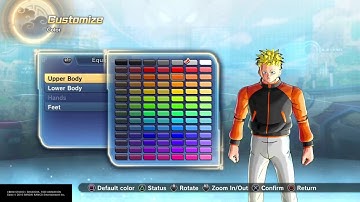 DRAGON BALL XENOVERSE 2 Character creation: Naruto