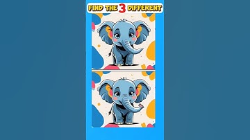 find the 3 different || #271 || finding || #puzzle​ #different #game #shorts #shortfeed