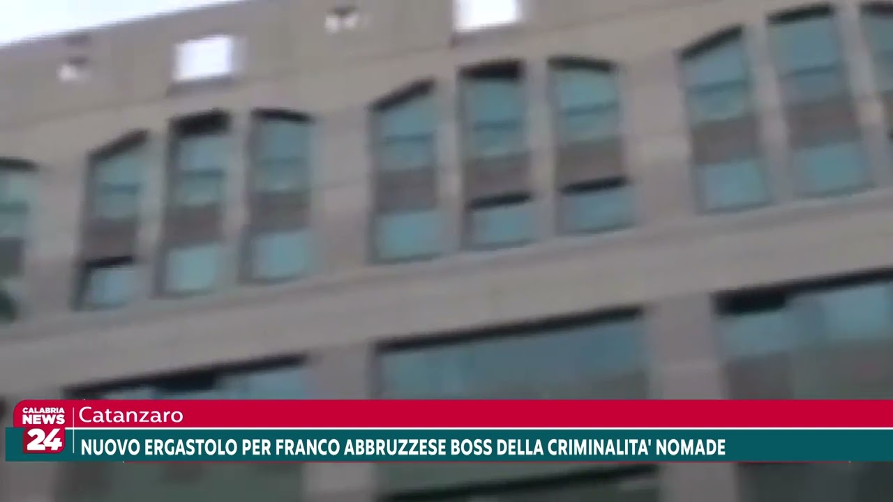 Catanzaro: Nuovo ergastolo per Franco Abbruzzese boss della criminalità nomade