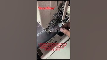 2Needle Post Bed Unison Feed Lockstitch Machine With Split Needle Bar For Cornering Stitch (Big Hook