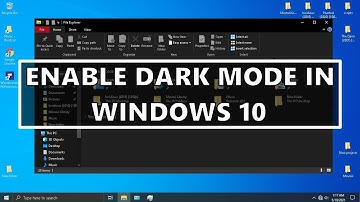 HOW TO ENABLE DARK MODE IN WINDOWS 10