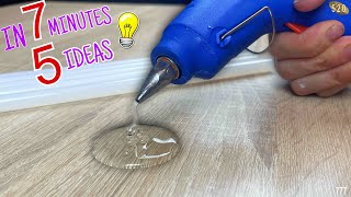 5 DIY Ideas with Hot Silicone in 7 Minutes.