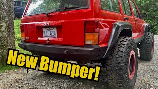 Installing a new rear bumper on the XJ | Goliath Off-road by Jc Jeeps 2,414 views 3 years ago 4 minutes, 20 seconds