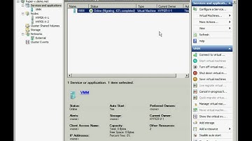 Hyper-V Server 2008 R2 Live Migration