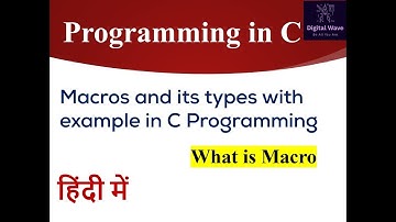 Macro in C programming in Hindi | What is macro | Macro types | Easy Explanations in Hindi