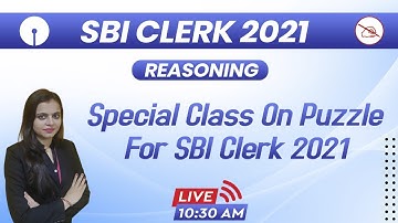 SBI Clerk 2021 | Reasoning | Puzzle | By Shipra Mahendras | 10:30 am