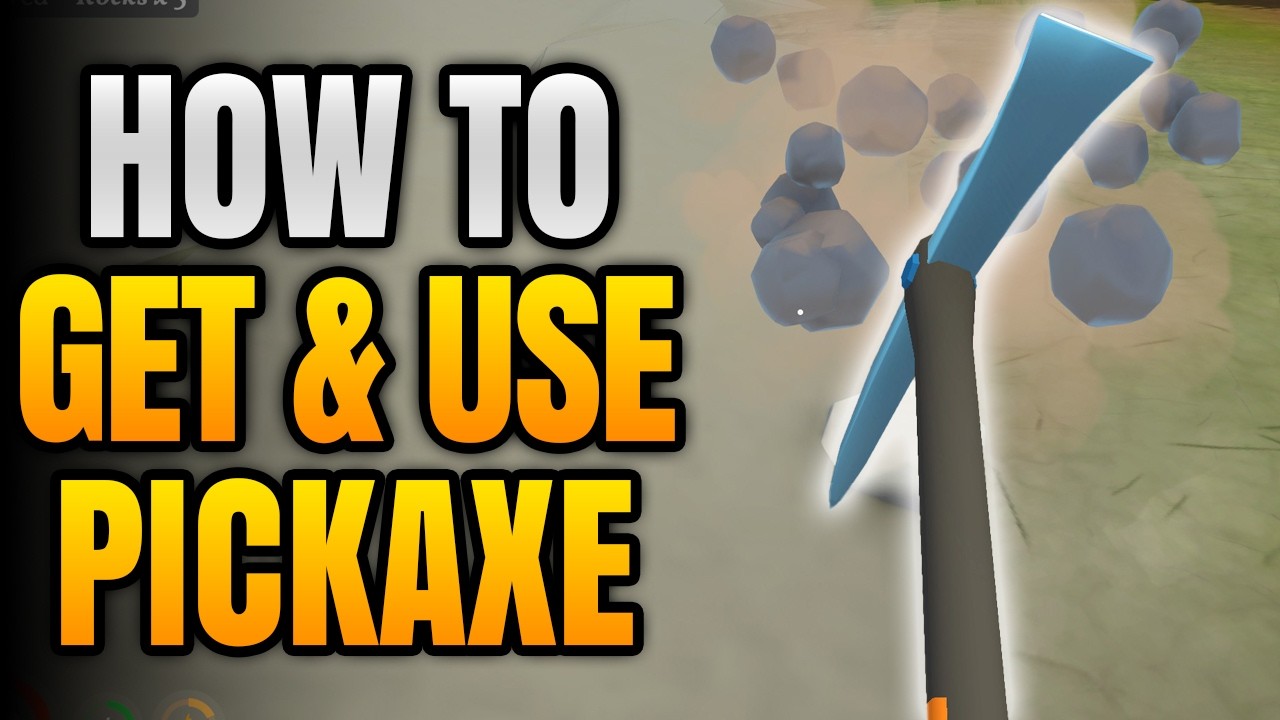 Using Picakaxe Mine How To Get And Use The Pickaxe In Outbound | How To Mine Rock And ...