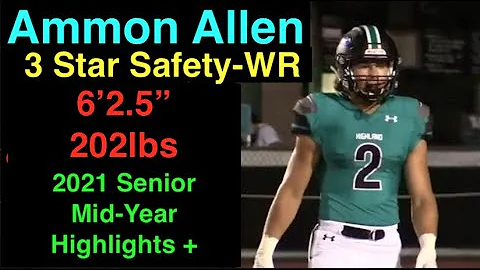 Ammon Allen - 3 Star DB Senior Season Mid Season Highlights