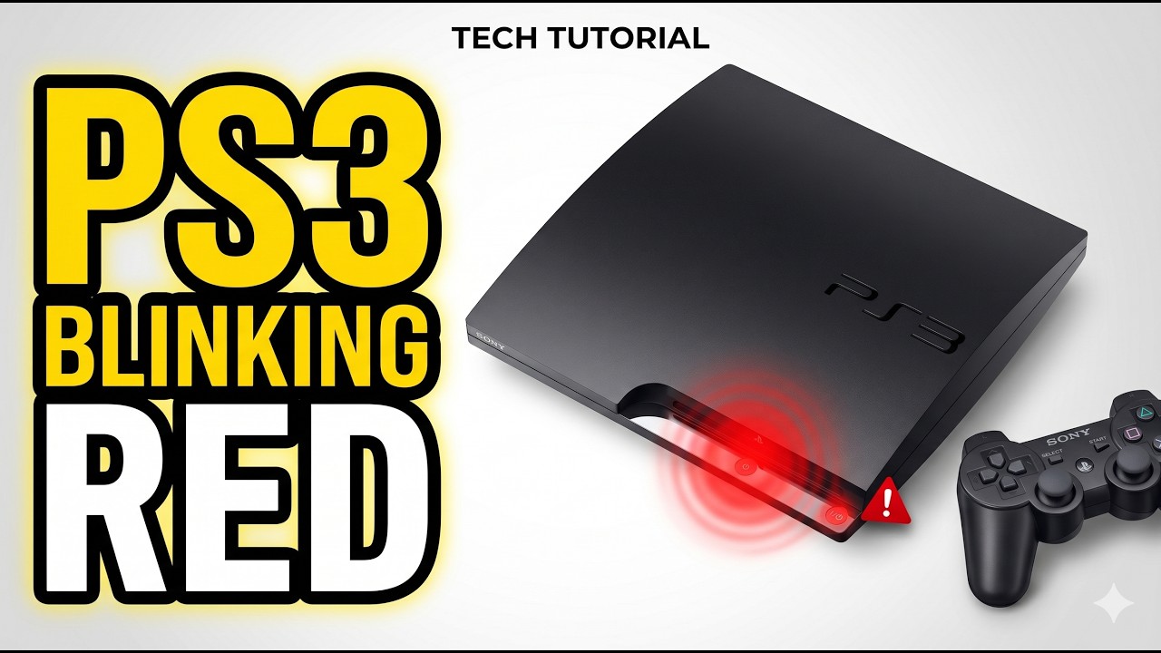 PS3 Red Light Blinking? Fix It With These 7 Methods - YouTube