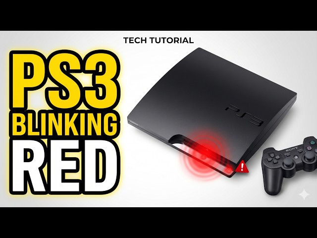 PS3 Red Light Blinking? Fix It With These 7 Methods - YouTube