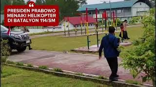 Momen Presiden Prabowo Menaiki Helikopter di Batalyon 114/SM #prabowo #paspampres 