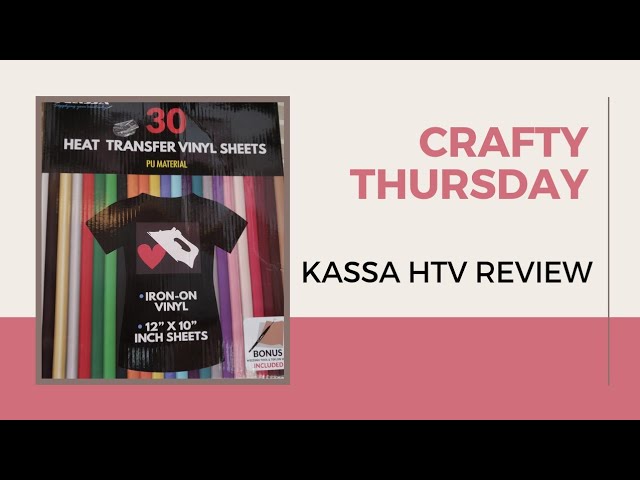 Crafty Thursday  Kassa Heat Transfer Vinyl Sheets Review 