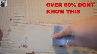 How to easily remove tile adhesive from walls 98% don't know this