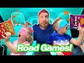 Road Games!!! Blindfolded Chip Challenge to the Beach // K-City Family
