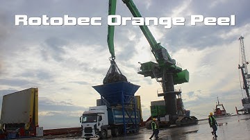 Rotobec Orange Peel Grapple in Action for Scrap Handling