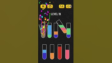 WATER SORT GAME LEVEL 19 SOLUTION GUIDE 019