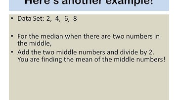 Median of a set of numbers