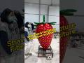 This strawberry sculpture is eye-catching#StrawberrySculpture #FiberglassSculpture #CustomSculpture
