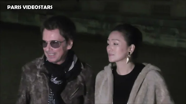 Gong Li 巩俐 & husband Jean Michel Jarre @ Paris Fashion Week 2 october 2022 show L'Oréal - DayDayNews