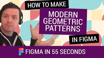 Figma in 55 Seconds: Creating modern geometric patterns, Figma Tutorial