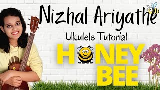 Video thumbnail of "Neeyo Neeyo (Nizhal Ariyathe)  - Honey Bee | Ukulele Tutorial | Simple Chords | Malayalam"