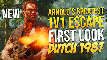BloodThirstyLord FIRST LOOK at DUTCH 1987! Predator Hunting Grounds "ARNOLDS GREATEST 1V1 ESCAPE!"