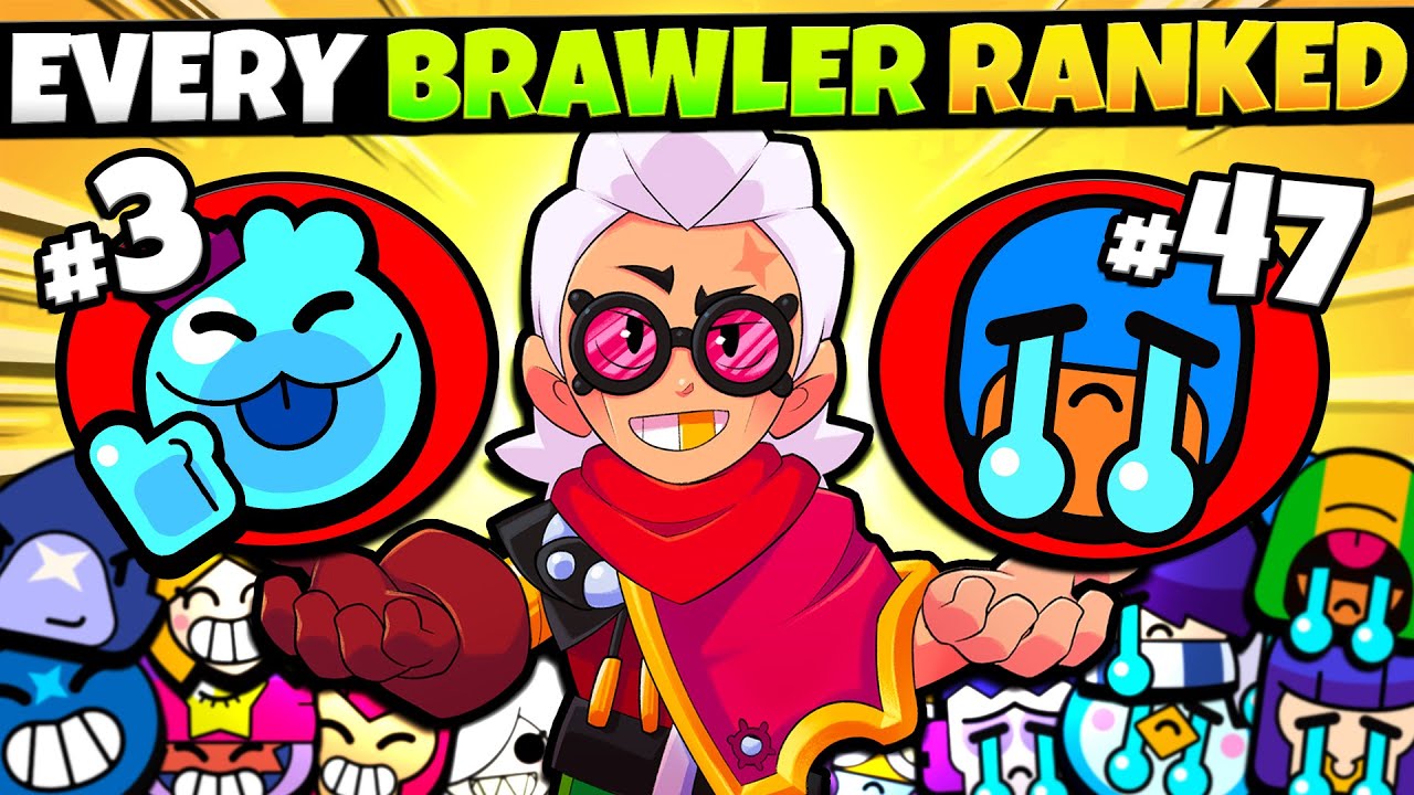 Ranking All 47 Brawlers Best To Worst In Brawl Stars Pro List Youtube - brawl stars brawler ranking