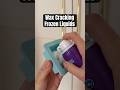 I froze liquids so that I could dip them in wax and crack them the sounds were AMAZING