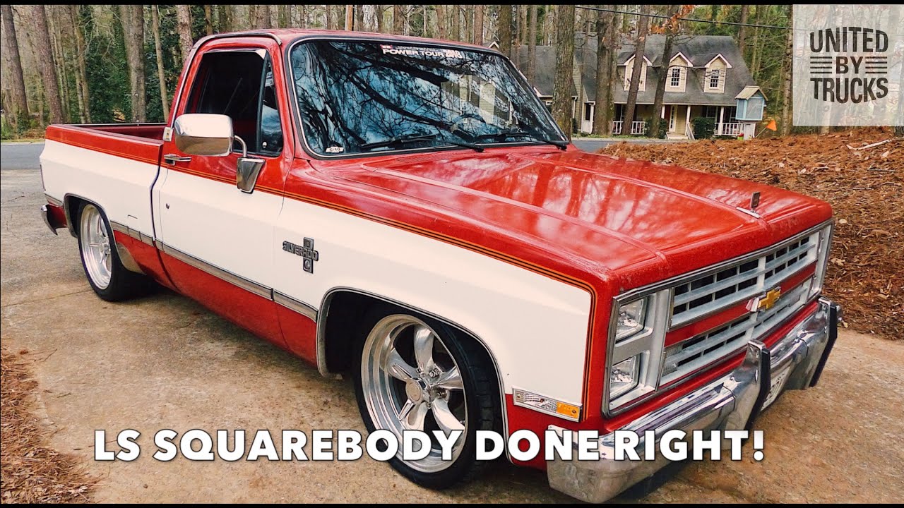 squarebody syndicate, magnaflow, Whats In My Driveway, slammed 6.0 LS squar...