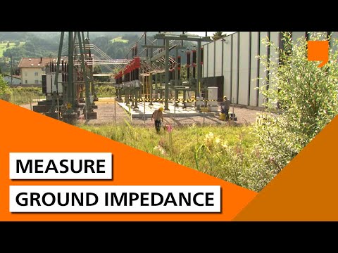 Measure ground impedance using existing overhead lines or power cables