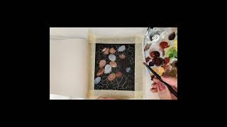 Painting pebbles with Acrylics