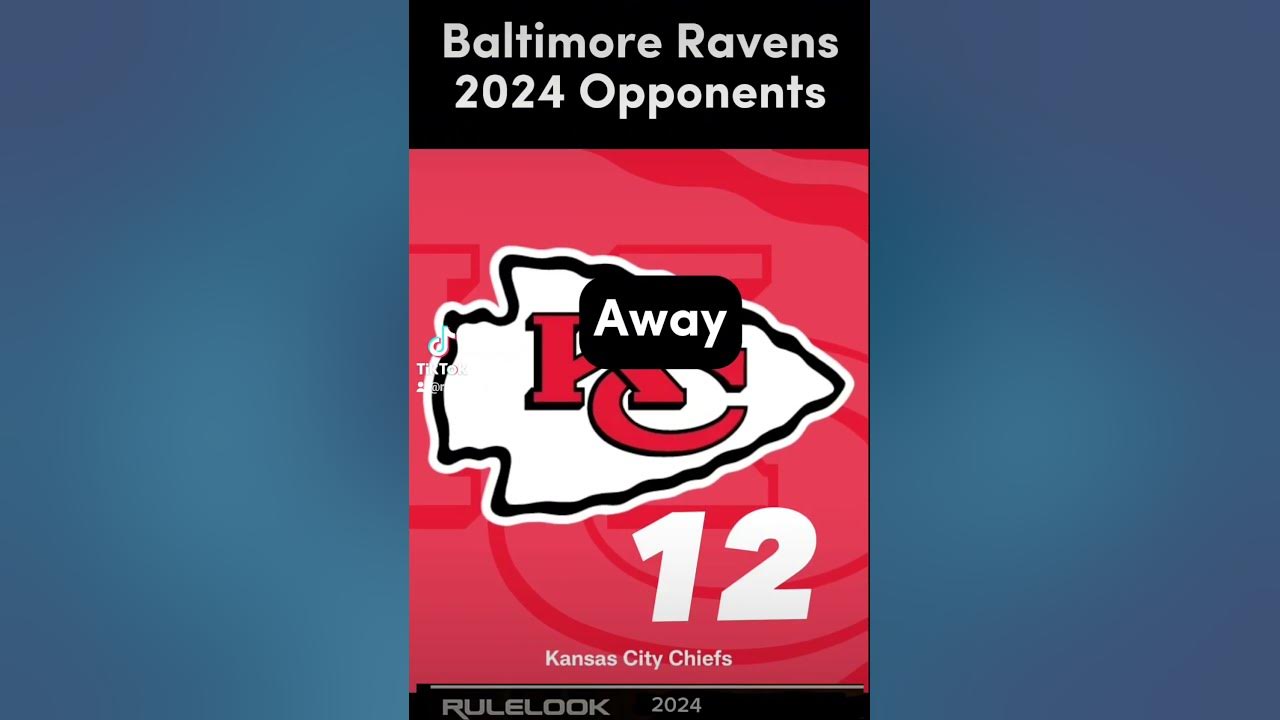 Baltimore Ravens 2024 Scheduled NFL Opponents RuleLook 