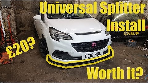 Installing a £20 Universal Splitter on a Corsa E VXR