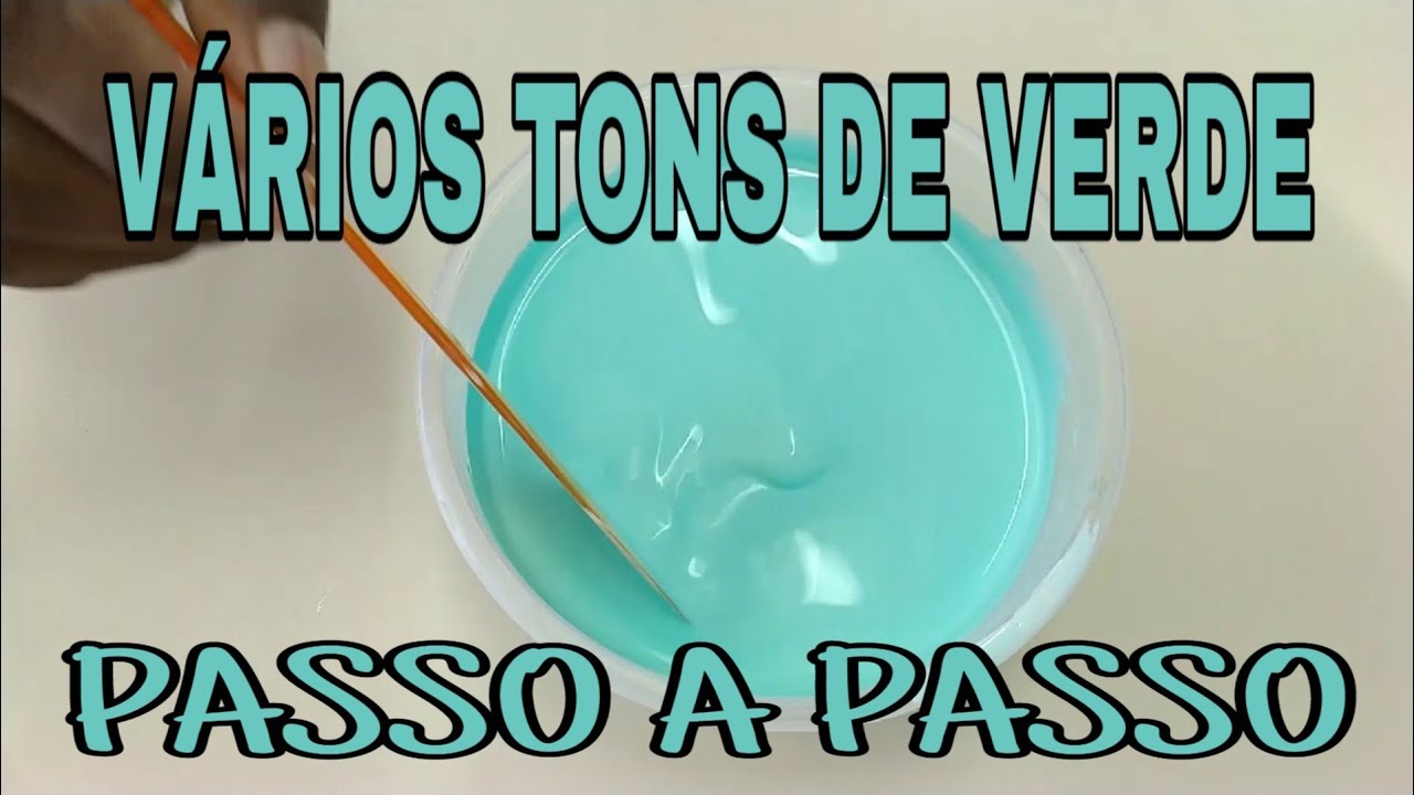 Vários tons de verde passo a passo YouTube