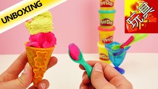 Play-Doh 培乐多 彩泥套装 缤纷创意 手工制作冰激凌 雪糕 甜点 展示