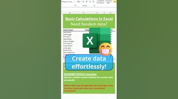 Excel hack: Rapid data creation technique!