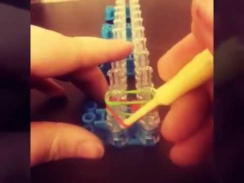 Видео: Как сделать перевернутый браслет из рыбьего хвоста из Rainbow Loom