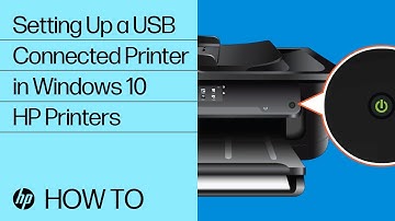 Setting Up a USB Connected Printer in Windows 10 | HP Printers | HP Support