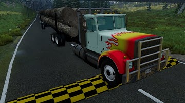 Trucks vs Speed Bumps #13 | BeamNG.Drive Car Crash Simulator