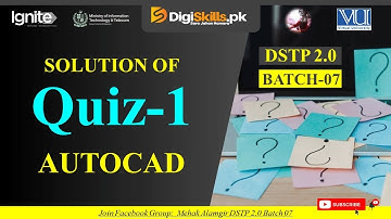 autocad quiz 1 batch 7 | dstp 2.0 batch 07 autocad quiz 1