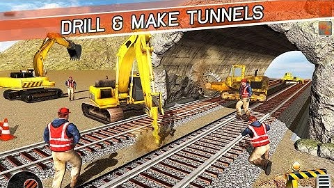 Train Track Construction Simulator 3D - Jcb Machine Driving Game - Android Gameplay