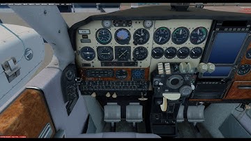 MILVIZ Beechcraft Baron 55 and E55 in P3D v4.2 on June 15,2018